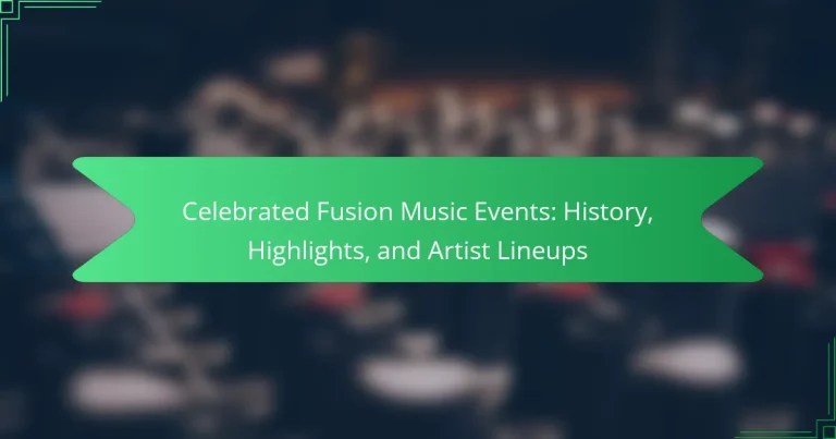 Celebrated Fusion Music Events: History, Highlights, and Artist Lineups