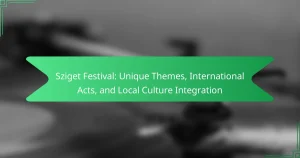 Sziget Festival: Unique Themes, International Acts, and Local Culture Integration