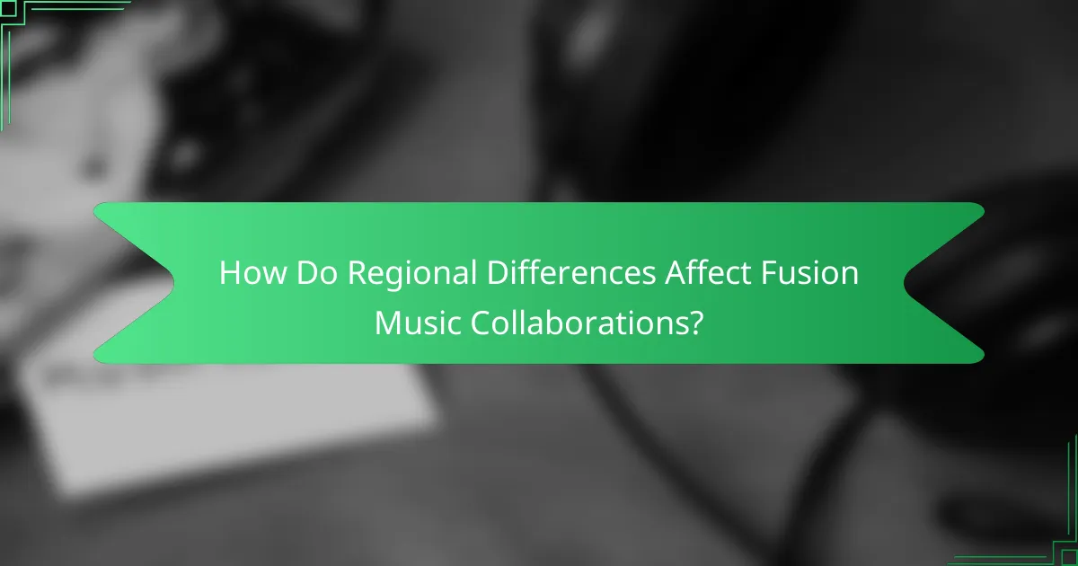 How Do Regional Differences Affect Fusion Music Collaborations?